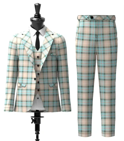 Diana Memorial Rose Tartan Suit Front