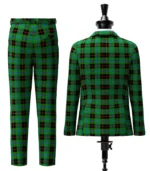 Douglas, Black Tartan Suit Back