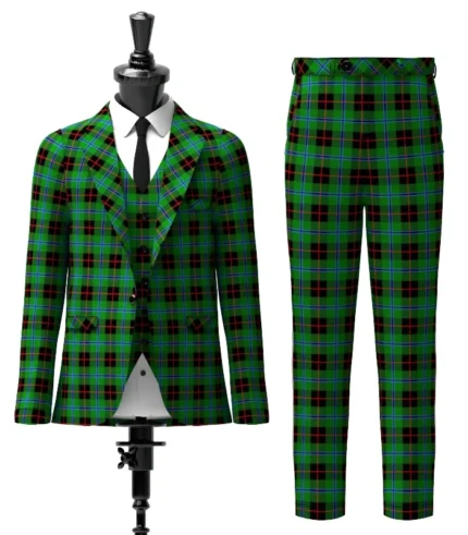 Douglas, Black Tartan Suit Front