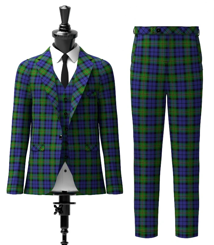 Dundas Tartan Suit Front Dundas Tartan Suit Front