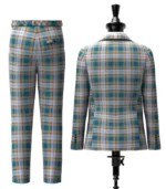 Dunn tartan Suit Back