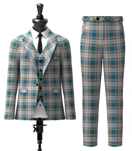 Dunn tartan Suit Front