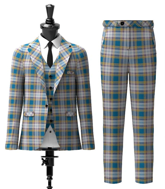 Dunn tartan Suit Front Dunn tartan Suit Front