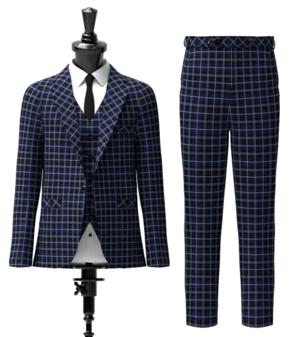 Edgar Tartan Suit Front