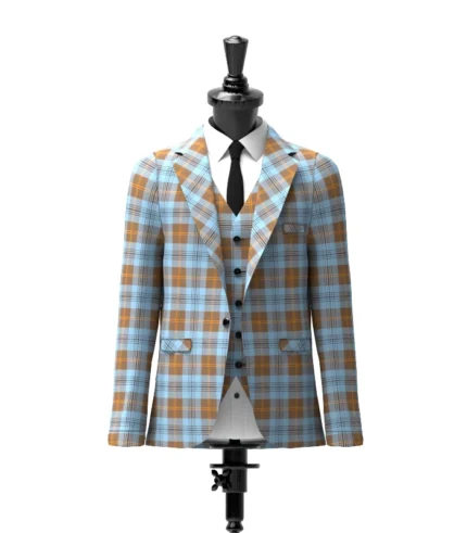 Falkirk Tartan Jacket Front