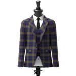 Grampian Tartan Jacket Front