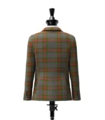 Gray Tartan Jacket Back
