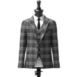 Grey Watch Tartan Jacket Front