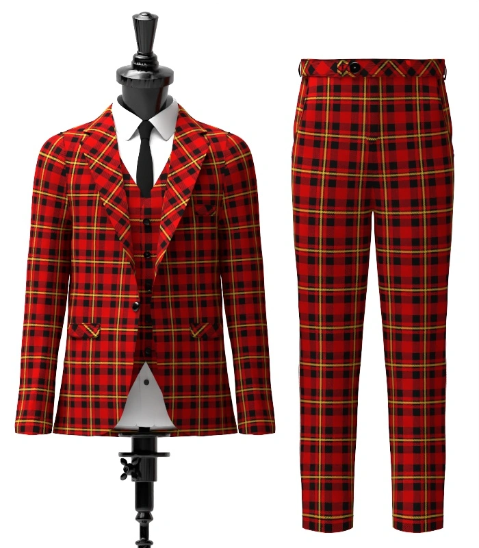 Haig Whisky Tartan Suit Front Haig Whisky Tartan Suit Front