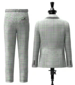 Halliday Tartan Suit Back