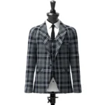Hamilton Grey Tartan Jacket Front