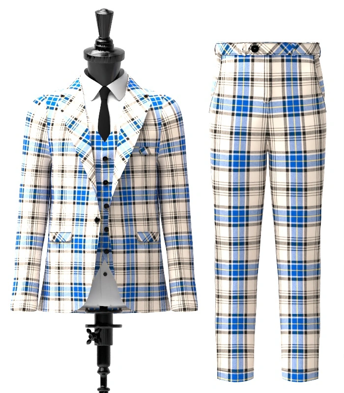 Hannay Tartan Suit Front Hannay Tartan Suit Front