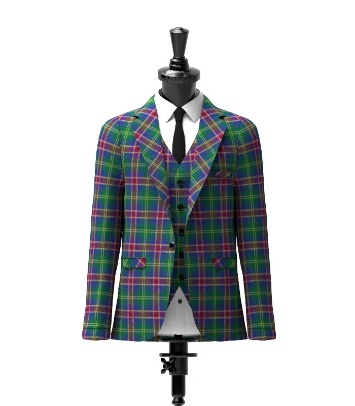 Hart of Scotland Tartan Jacket Front Hart of Scotland Tartan Jacket Front