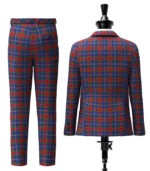 Harvey Tartan Suit Back