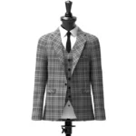 Hebridean Granite Tartan Jacket Front