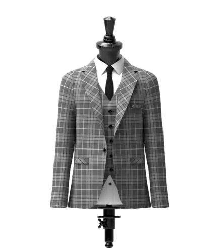 Hebridean Granite Tartan Jacket Front