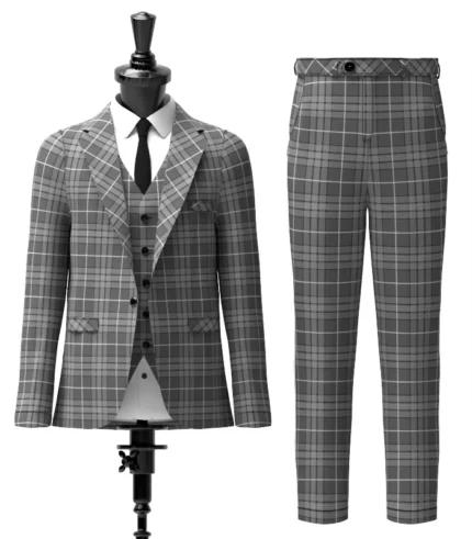 Hebridean Granite Tartan Suit Front