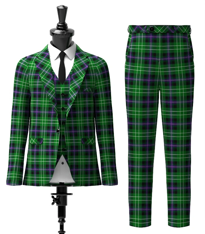 Hibernian Football Club Tartan Suit Front Hibernian Football Club Tartan Suit Front