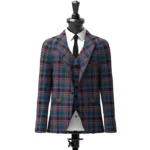 Highland Mist Tartan Jacket Front