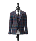 Highland Mist Tartan Jacket Front