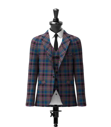 Highland Mist Tartan Jacket Front