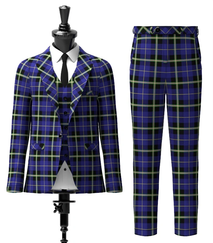 Italian National Tartan Suit Front Italian National Tartan Suit Front