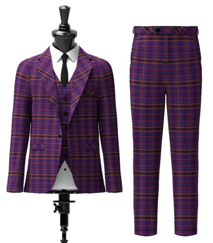 James of Wales Tartan Suit Front