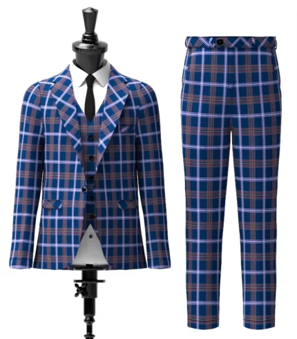 Jewish Tartan Suit Front