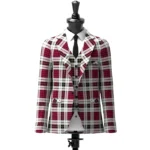 Little Dress Tartan Jacket Front