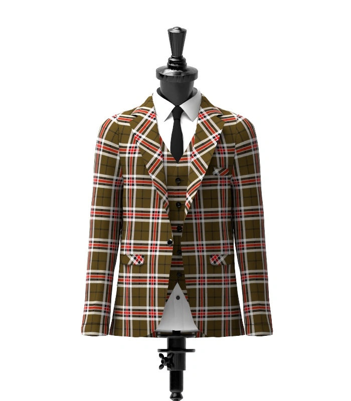 Loch Ness Tartan Jacket Front Loch Ness Tartan Jacket Front