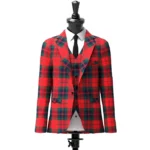 Lovat or Fraser Tartan Jacket Front