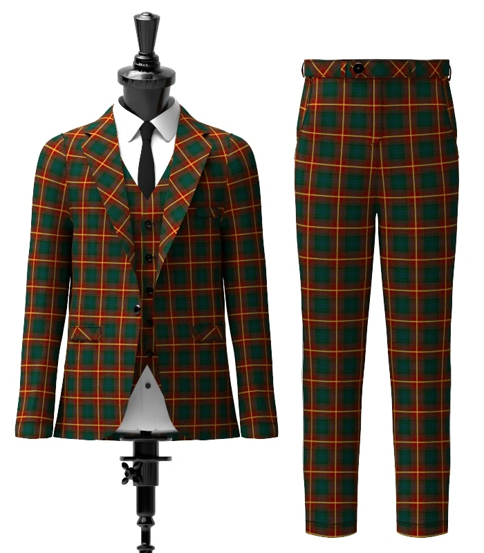 Lowland Donnelly Tartan Suit Front Lowland Donnelly Tartan Suit Front