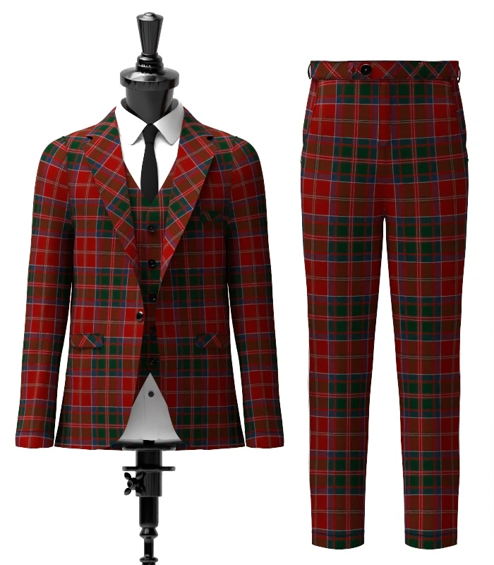 MacDonald of Glencoe Tartan Suit Front MacDonald of Glencoe Tartan Suit Front