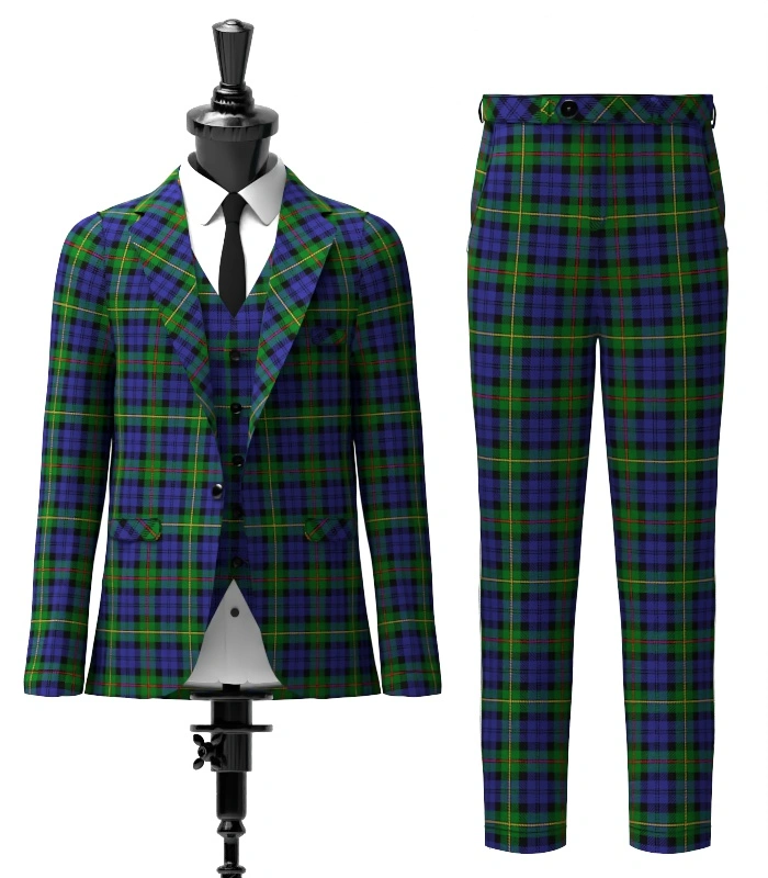 Macewan Tartan Suit Front Macewan Tartan Suit Front