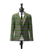 Massey Tartan Jacket Front
