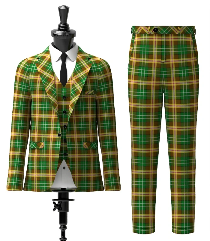 McShane Tartan Suit Front McShane Tartan Suit Front