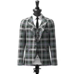 Midnight Thistle Tartan Jacket Front