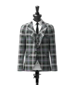 Midnight Thistle Tartan Jacket Front