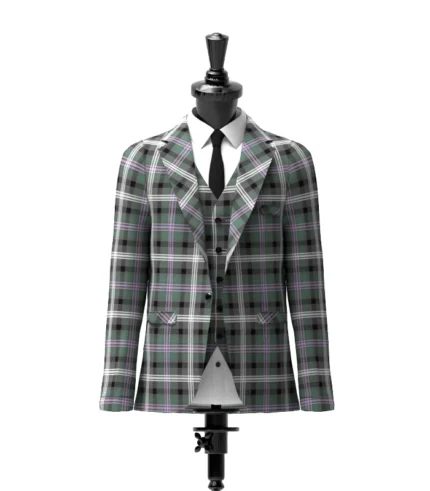 Midnight Thistle Tartan Jacket Front