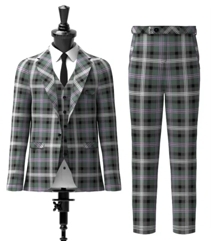 Midnight Thistle Tartan Suit Front
