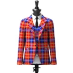 Moir Tartan Jacket Front
