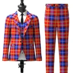 Moir Tartan Suit Front