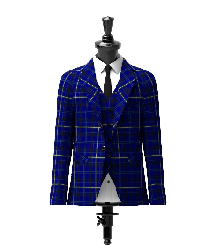 Moon Tartan Jacket Front Moon Tartan Jacket Front