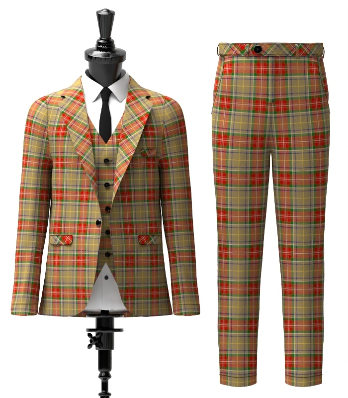 Muirhead Tartan Suit Front Muirhead Tartan Suit Front