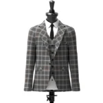Oban Mist Tartan Jacket Front