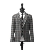 Oban Mist Tartan Jacket Front