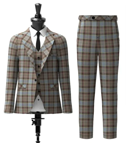Outlander tartan Suit Front
