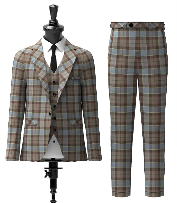 Outlander tartan Suit Front Outlander tartan Suit Front