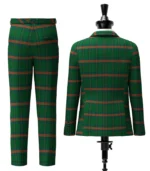 Owen Of Wales Tartan Suit Back