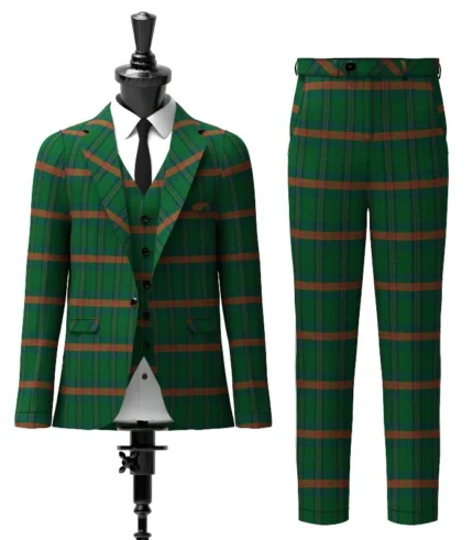 Owen Of Wales Tartan Suit Front